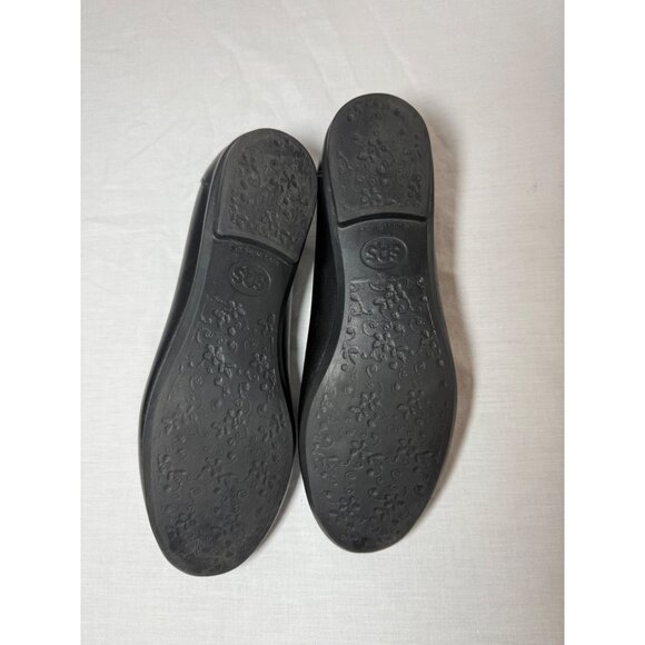 SAS Womens Black Leather Slip-On Flats Size 8M - Picture 4 of 7